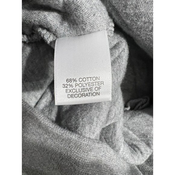 Cremieux Men Quilted Pullover Sweater Sweatshirt M Gray Quarter Snap Mock Neck - Picture 7 of 8